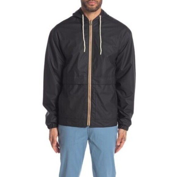 Weatherproof Hooded Full Zip Rain Slicker Sport Jacket Raincoat In Black M $129 - Picture 4 of 15